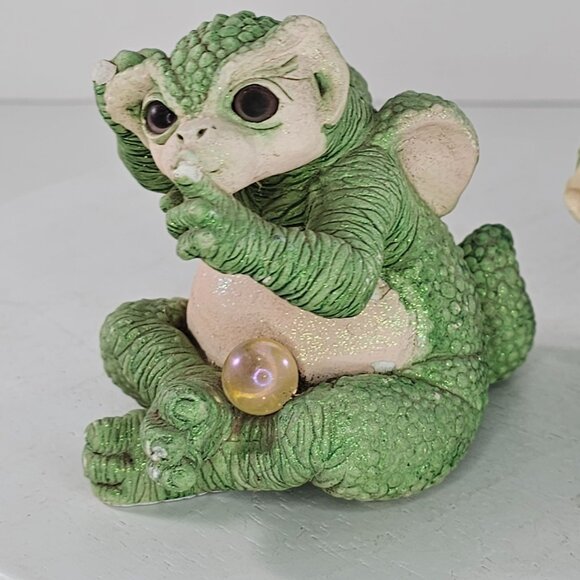 Vintage Marty Dragon Keep Baby Dragon Figurines Set Of 3 FLAWS AS IS - Picture 8 of 16